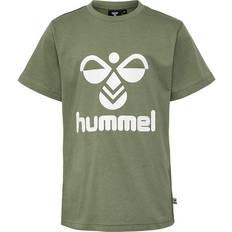 Grønne T-skjorter Hummel Tres T-shirt S/S - Oil Green (213851-7400)