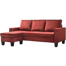 Red Sofas Glory Furniture Jessica Sofa 77" 3 Seater