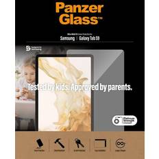 Bildschirmschutz PanzerGlass Ultra-Wide Fit Antibakterieller Displayschutz Galaxy Tab S9
