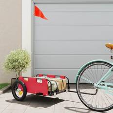 Sykkelvogner & Påhengssykler vidaXL cykelanhænger til varetransport oxfordstof og jern orange