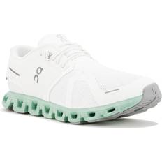 White Running Shoes On Cloud 5 M - Undyed White/Creek