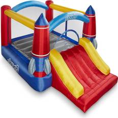 Jumping Toys Cloud 9 Inflatable Bounce House & Blower Rocket Theme Bouncer