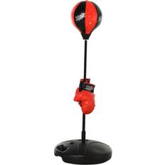 Kampfsport Homcom Kinder Punchingball-Set mit Boxhandschuhe schwarz, rot
