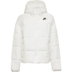 Outerwear Nike Women's Sportswear Classic Puffer Therma-FIT Loose Hooded Jacket - White/Black