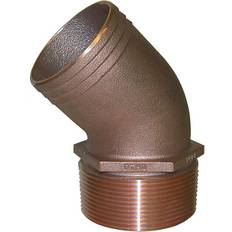Sewer GROCO 1-1/4' NPT Bronze 45 Degree Pipe to 1-1/4' Hose