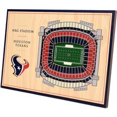 YouTheFan NFL Houston Texans Unisex Houston TexansDesktop Stadium View, Wood Grain, Desktop