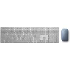 Microsoft Surface Mobile Mouse Ice Blue + Surface Keyboard QWERTY Key