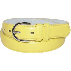 Women - Yellow Belts CTM Leather 1/8 Dress Belt Women
