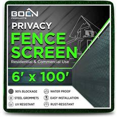 Chain-Link Fences Boen 6 100 Green Privacy Fence Screen Netting Mesh Reinforced