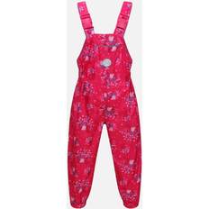 Rain Pants Children's Clothing on sale Regatta Childrens/Kids Muddy Puddle Peppa Pig Floral Dungarees Pink/Vibrant/Pink Fusion