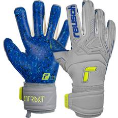Goalkeeper Gloves reusch Attrakt Freegel Fusion Goaliator - Grey/Yellow/Blue
