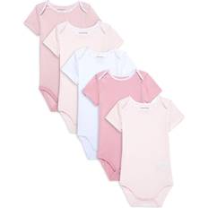 Calvin Klein Baby Girl's 5-Pack Bodysuit Set Pink Multi Months
