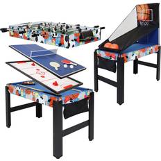 Football Games Table Sports Sunnydaze Decor Sport Collage 5 in 1 Multi-Game