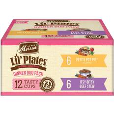 Plates & Bowls Merrick Lil' Plates Dinner Duo Wet Dog Food Variety Pack, 3.5 oz. Pack of 12