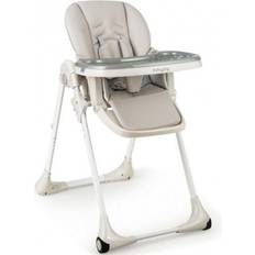 Baby Chairs Costway Baby Convertible High Chair with Wheels-Gray