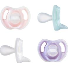 Tommee Tippee Pacifiers & Teething Toys Tommee Tippee Ultra-Light Silicone Baby Pacifier 0-6m Pink/Green 4pk