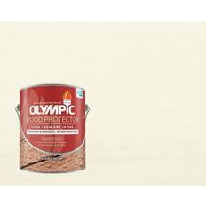 Paint Olympic Solid Color Deck/ Fence/Siding Latex Stain Acrylic Base 1 Case White