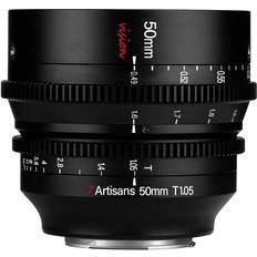 Canon RF-S Camera Lenses 7artisans Photoelectric 50mm T1.05 Vision Cine Lens for Canon RF, Black
