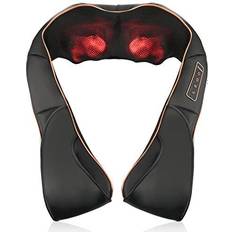 MagicMakers Back Neck Shoulder Massager with Heat - Deep Tissue Kneading