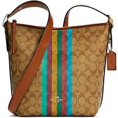Coach Duffel Bags & Sport Bags Coach val signature legacy w/stripe canvas/leather duffle bag c5641