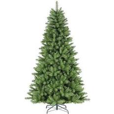 7ft christmas tree Puleo International 7Ft Unlit Berkshire Fir Artificial Christmas Tree