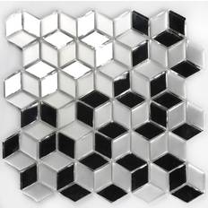 Miseno BLDMSCDIA Luxury Decor 1" 2" Diamond Wall Mosaic Tile Glossy