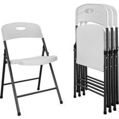 Camping on sale Cosco Solid Resin Indoor/Outdoor Plastic Folding Chair 4-pack