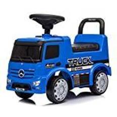 Milly Mally Fahrzeug Mercedes Antos Rutscher für Kinder im Alter von 1 bis 3 Jahren Auto mit interaktivem Lenkrad BLAU