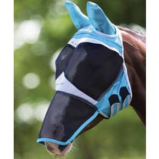 Shires Equestrian Shires Fliegenmaske mit und Nasenverlängerung, Blau