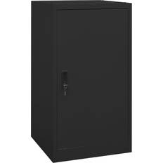 Svarte Saler og tilbehør vidaXL Saddle Cabinet Black Steel Indoor Storage Tack Locker Harness Cabinet