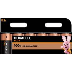 Duracell Akkus - Wiederaufladbare Standardakkus Batterien & Akkus Duracell D Plus 6-pack