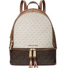 Michael Kors Rhea Medium Color-Block Logo Backpack - Luggage