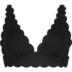 Hunkemöller Swimwear Hunkemöller Scallop Triangle Bikini Top - Black
