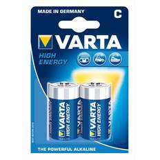 Alkalisk Batterier & Ladere Varta High Energy C 2-pack