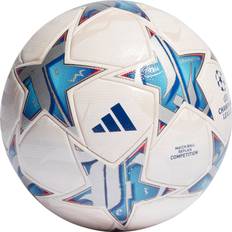 adidas UCL Competition Group Stage Soccer 23/24 - White/Silver Metallic/Bright Cyan/Royal Blue
