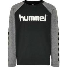 Elastan T-skjorter Hummel Boy's T-shirt L/S - Black (213853-2001)