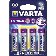 AA (LR06) - Lithium Batterier & Ladere Varta Lithium AA 4-pack