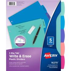 Avery Big Tab Write & Erase Durable Plastic Dividers 8-Tab Set