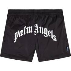 Swimwear Children's Clothing Palm Angels Logo Swim Trunks - Black (PBFD001C99FAB001-1001)