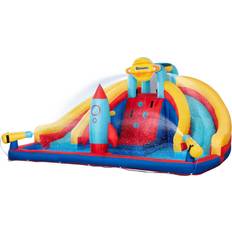 OutSunny 5 in 1 Inflatable Water Slide Rocket Themed