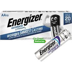 AA (LR06) - Lithium Batterier & Ladere Energizer AA Ultimate Lithium Compatible 10-pack