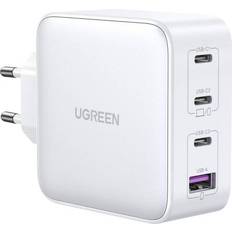 Usb fast charger Batterier & Ladere Ugreen USB-A 3xUSB-C 100W GaN Tech Fast Wall Charger EU White