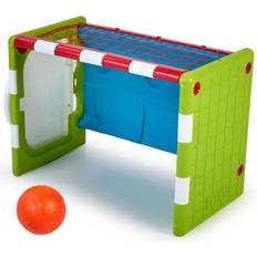 Feber Leker Feber Activity Cube 4 in 1, Aktivitätswürfel, komplettes Spielzeug, 3 Sportarten: Fußball, Basketball und Golf, ist ein Tisch, inklusive Zubehör, um Aktivität Kinder zu fördern, Famosa FEB03000