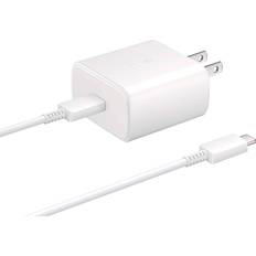 Batteries & Chargers Samsung 45W USB-C Fast Charging Wall Charger in WhiteEP-TA845XWEGUS White