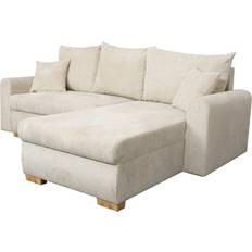 Möbel Poco Funktionsecke Beige Sofa 224cm 3-Sitzer