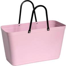 Hinza Shopping Bag Large (Green Plastic) - Dusty Pink