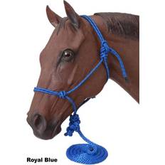 Tough-1 Halters & Lead Ropes Tough-1 Miniature Poly Rope Halter With Lead Blue Royal