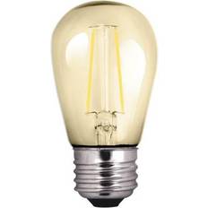 E14 LED Lamps Halco 81140 S14AMB2ANT/822/LED Edison Style Antique Filament LED Light Bulb