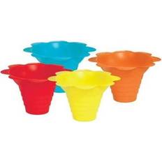 Party Supplies Paragon 4 oz. multicolor flower drip tray snow cone cups