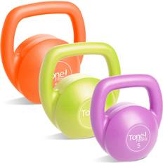 Kettlebells Cap Barbell Tone Fitness Kettlebell Body Trainer Set with DVD, 30 Pounds